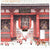 Greeting Life Japanese Style Mini Santa Christmas Card Kaminarimon