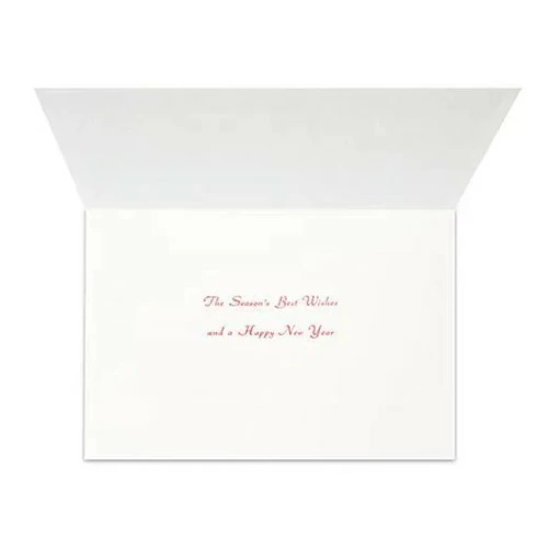 Greeting Life Japanese Style Mini Santa Christmas Card - Osaka Castle