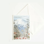 Greeting Life Japanese Style Mini Santa Christmas Card - Fujimichi