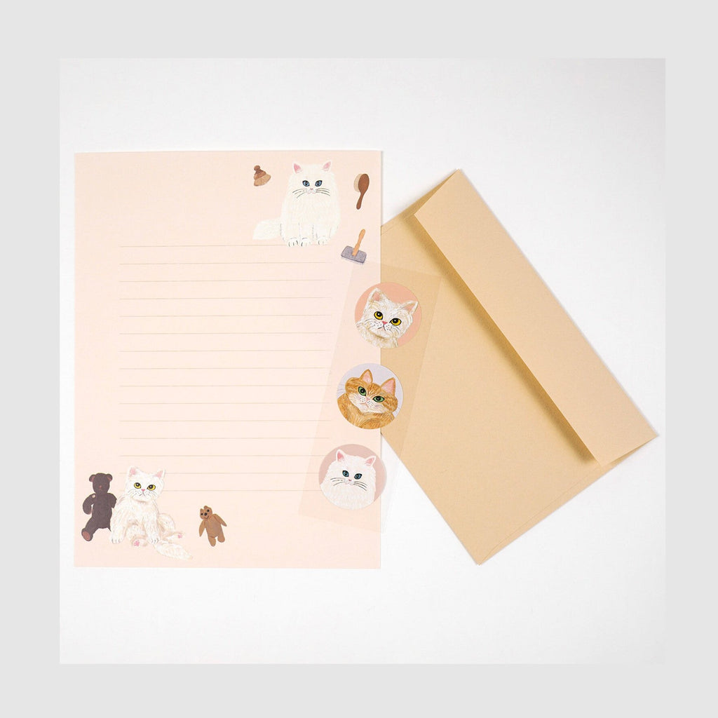 Greeting Life Letter Set Beige