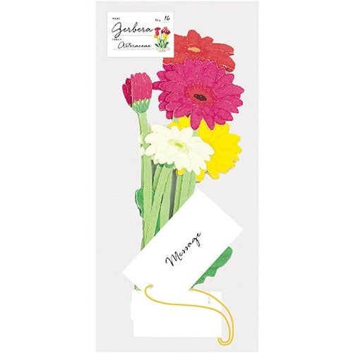 Greeting Life Message Blooming Flower Gerbera Pop-Up Card