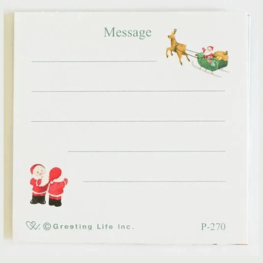 Greeting Life Mini SantaChristmas Pop-up Mini Card - Air Baloon