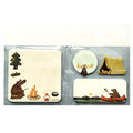 Okataoka camping illustrated sticky notes in book-style packaging