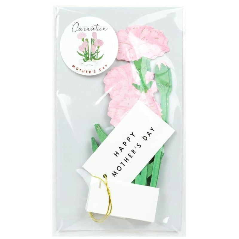 Greeting Life Pink Carnation Flower Mother's Day Card