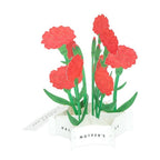 Greeting Life Red Carnation Flower Mother's Day Card