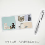 Sodeyama Kahoko cat sticky notes open book with four die-cut designs
