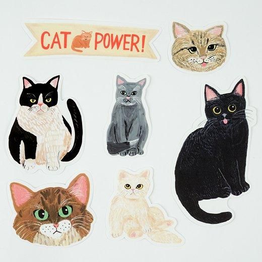 Greeting Life Sodeyama Kahoko Sticker Pack - Cat