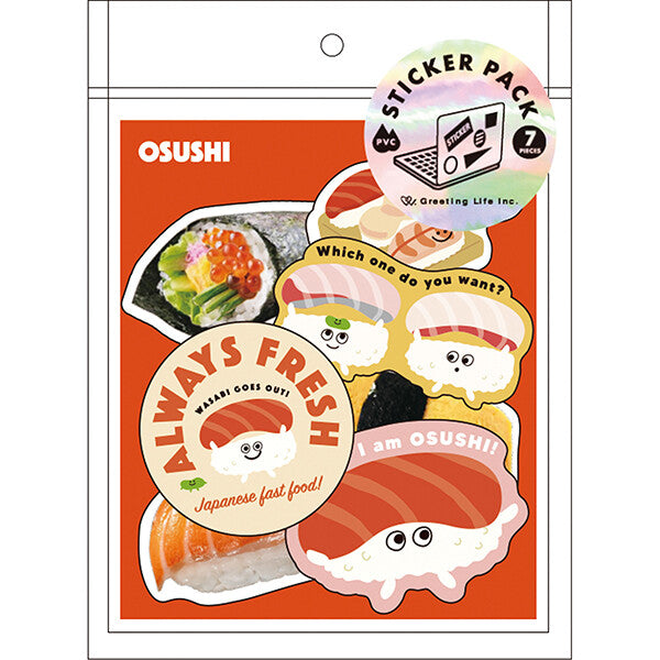 Greeting Life Sticker Pack - Sushi