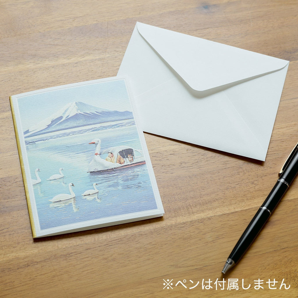 Greeting Life Sumoshiba Card Lake Yamanaka