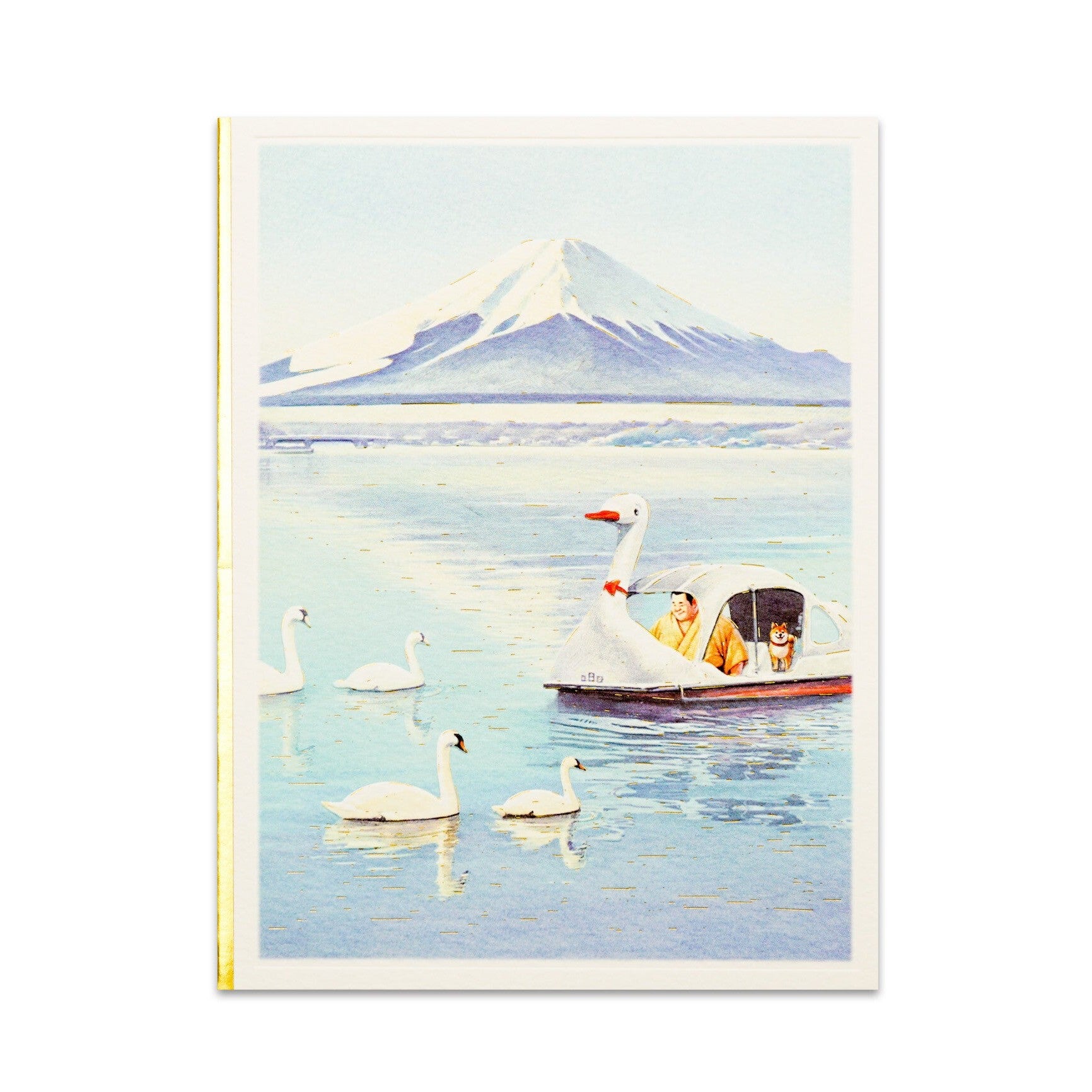 Greeting Life Sumoshiba Card Lake Yamanaka