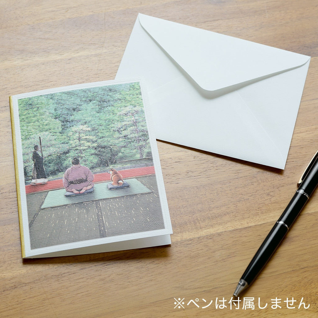 Greeting Life Sumoshiba Card Zazen