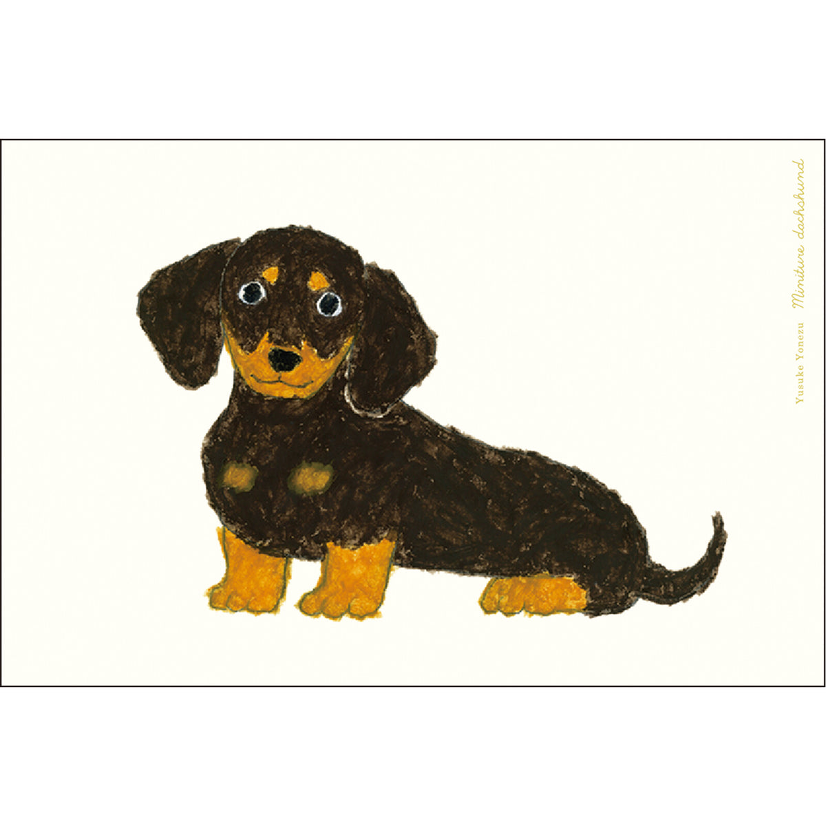 Greeting Life Yusuke Yonezu Postcard - Miniature Dachshund
