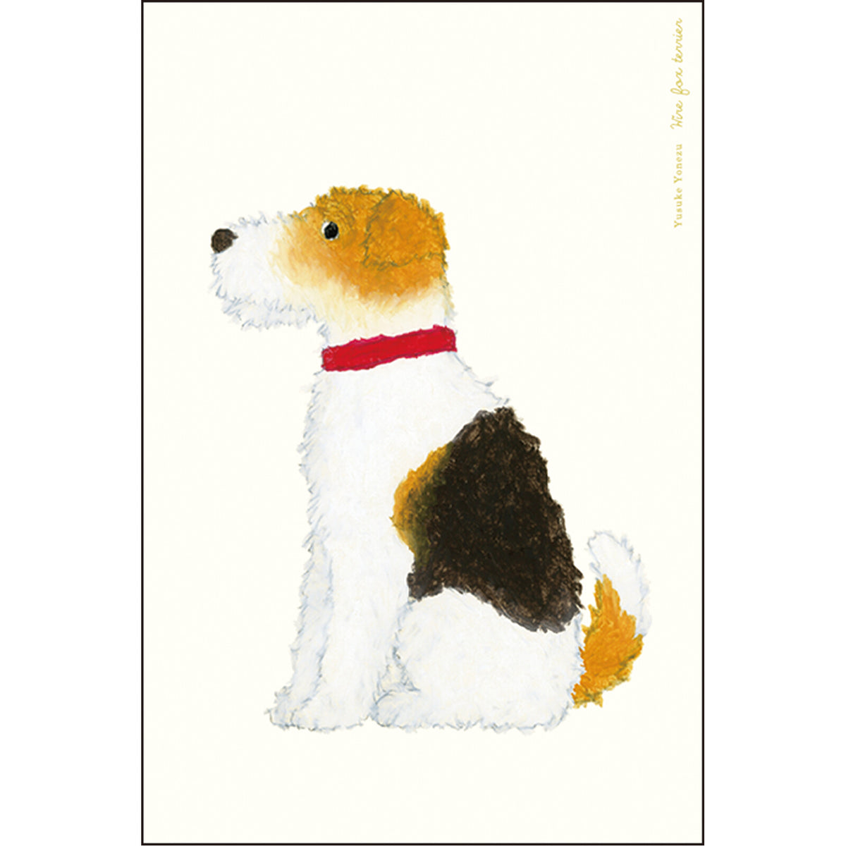 Greeting Life Yusuke Yonezu Postcard - Wire Fox Terrier