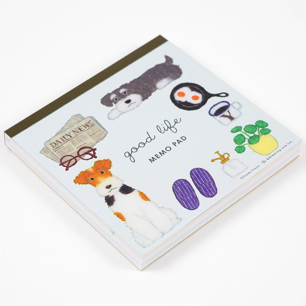 Greeting Life Yusuke Yonezu Square Memo Pad - Dog