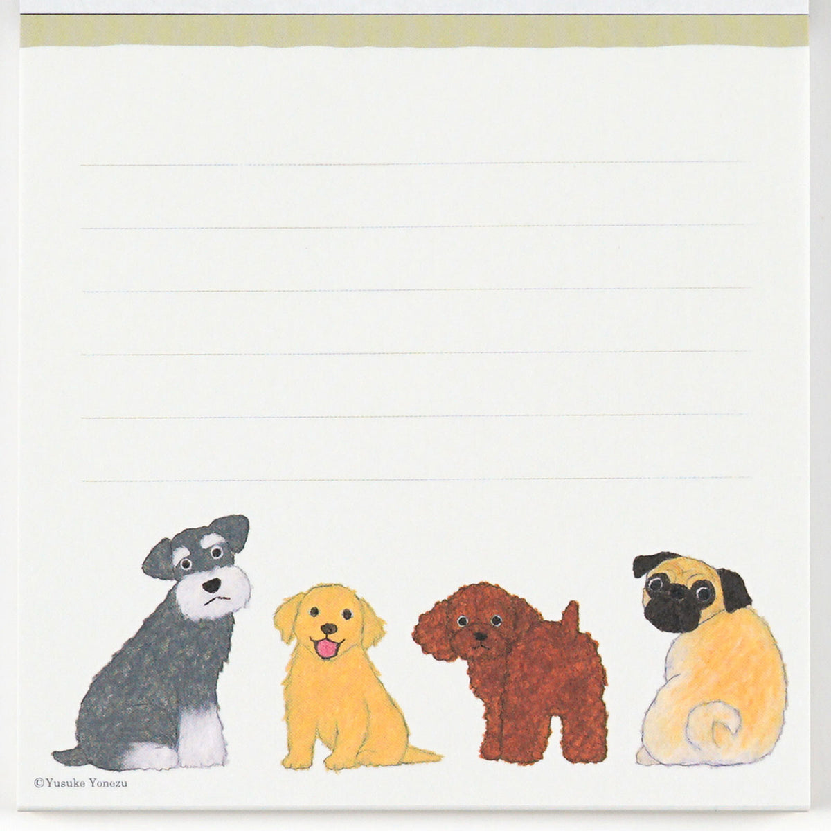 Greeting Life Yusuke Yonezu Square Memo Pad - Dog