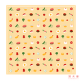 Hamamonyo Bento Side Dish Furoshiki Wrapping Cloth 50cm