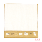 Hamamonyo Cats with Glasses Face Towel Tenugui