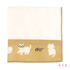 Hamamonyo Cats with Glasses Face Towel Tenugui