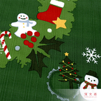 Hamamonyo Christmas Wreath Furoshiki Wrapping Cloth 50cm
