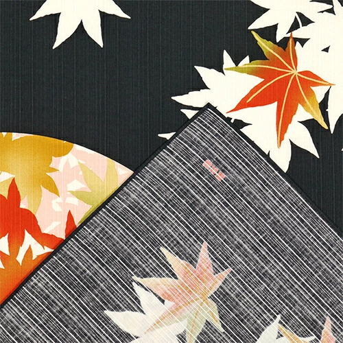 Hamamonyo Elegant Maple Furoshiki Wrapping Cloth 90cm