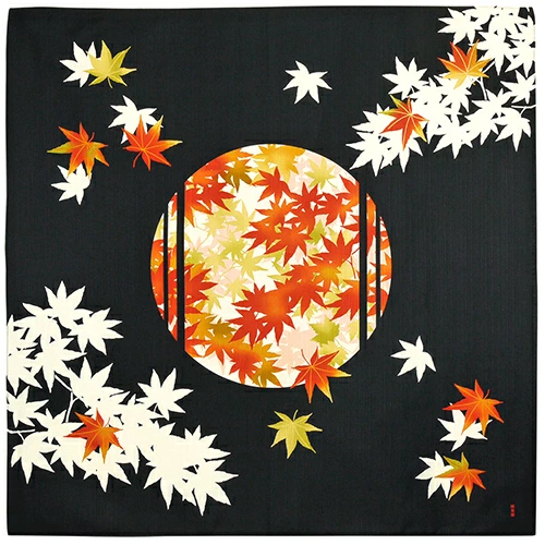 Hamamonyo Elegant Maple Furoshiki Wrapping Cloth 90cm