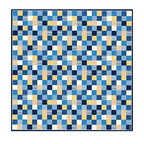 Hamamonyo Ichimatsu Komon Mix Furoshiki Wrapping Cloth 90cm