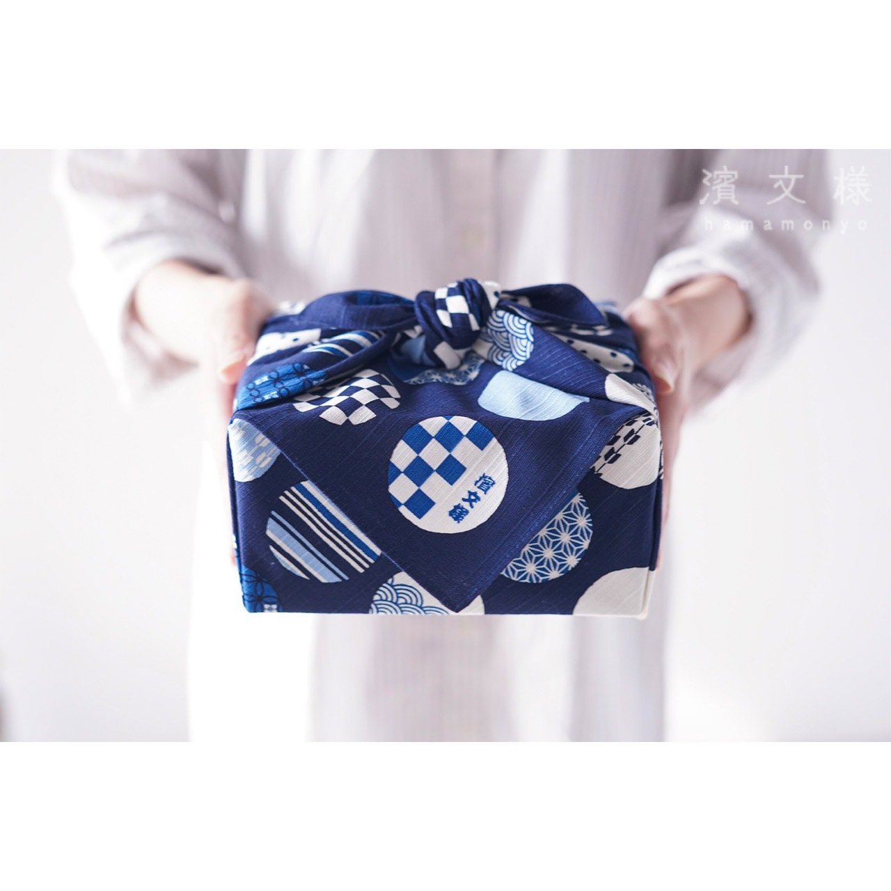 Hamamonyo Large Dots Furoshiki Wrapping Cloth 50cm