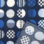Hamamonyo Large Dots Furoshiki Wrapping Cloth 50cm