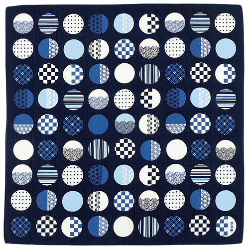 Hamamonyo Large Dots Furoshiki Wrapping Cloth 50cm