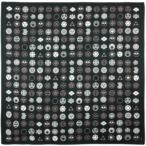 Hamamonyo Mon Pattern Furoshiki Wrapping Cloth 90cm
