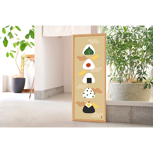 Hamamonyo Onigiri Decor Tenugui Towel