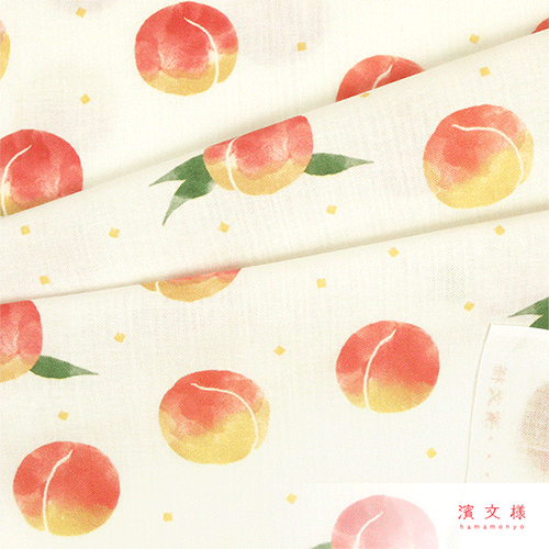 Hamamonyo Peach Tenugui Towel