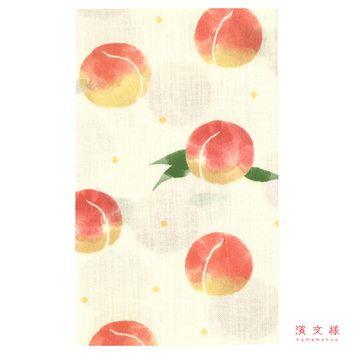 Hamamonyo Peach Tenugui Towel