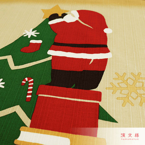 Hamamonyo Santa Decorating Furoshiki Wrapping Cloth 50cm