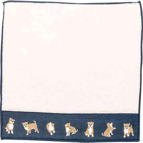 Hamamonyo Shiba Face Towel Tenugui