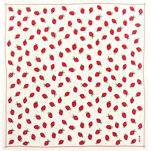 Hamamonyo Strawberry Polka Dot Furoshiki Wrapping Cloth 50cm
