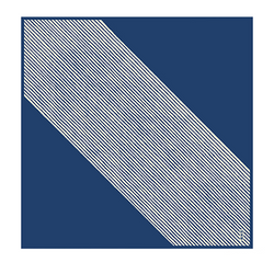 Hamamonyo Two-Tone Stripe Gauze Handkerchief 50cm