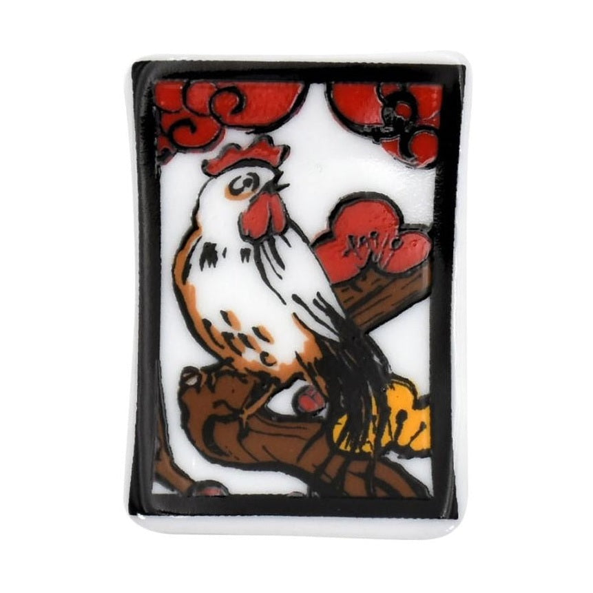 Hanafuda Zodiac Chopstick Rest - Rooster