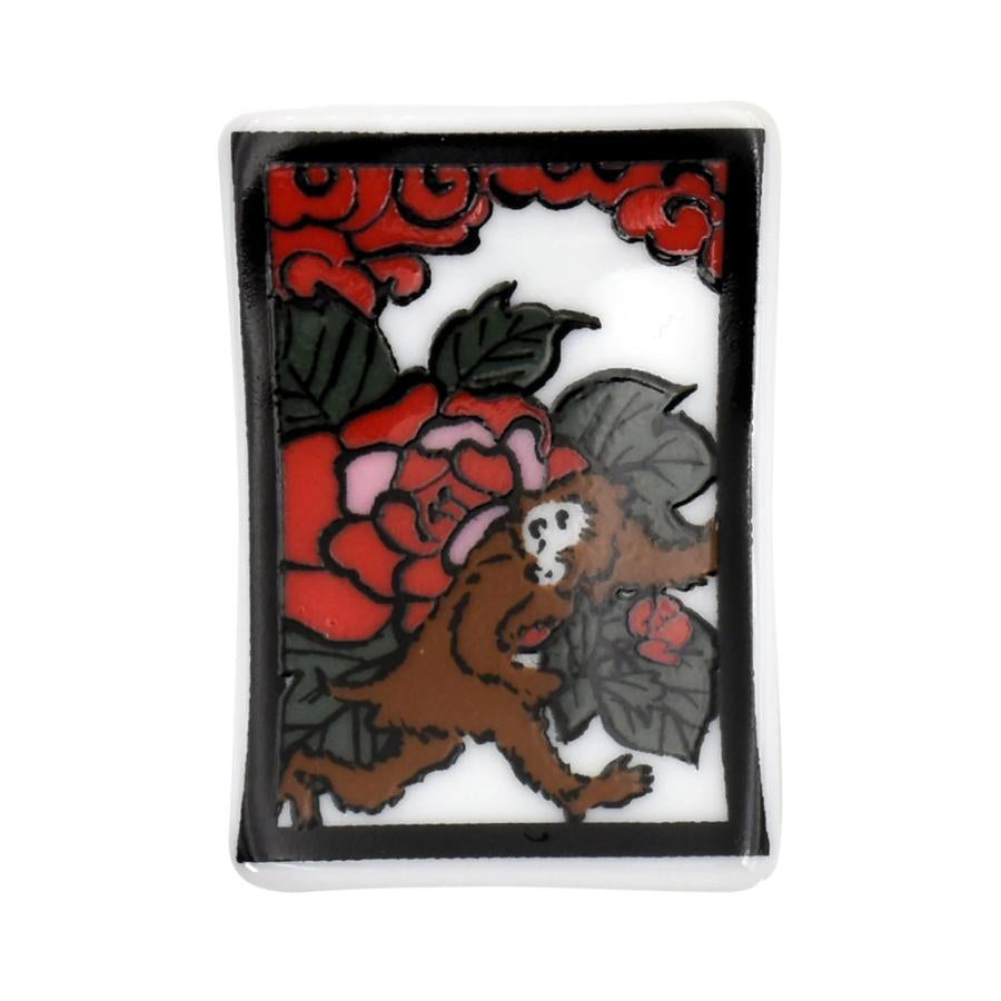 Hanafuda Zodiac Chopstick Rest - Monkey