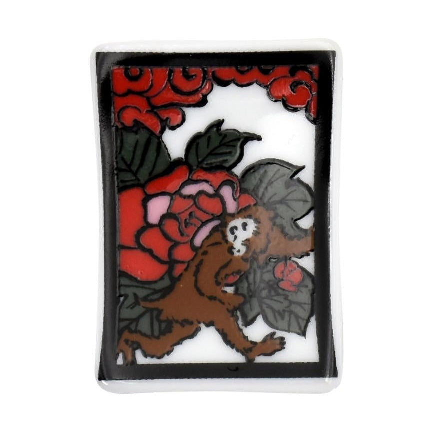 Hanafuda Zodiac Chopstick Rest - Monkey