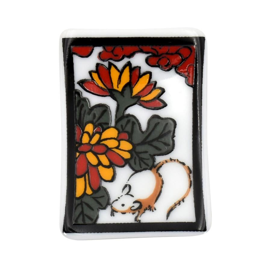Hanafuda Zodiac Chopstick Rest - Rat