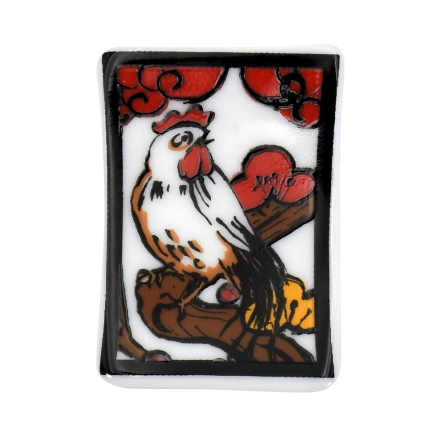 Hanafuda Zodiac Chopstick Rest - Rooster