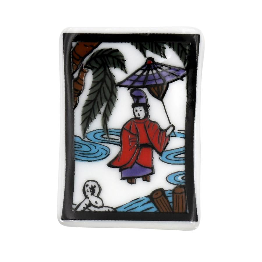 Hanafuda Zodiac Chopstick Rest - Snake