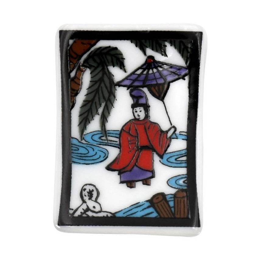 Hanafuda Zodiac Chopstick Rest - Snake