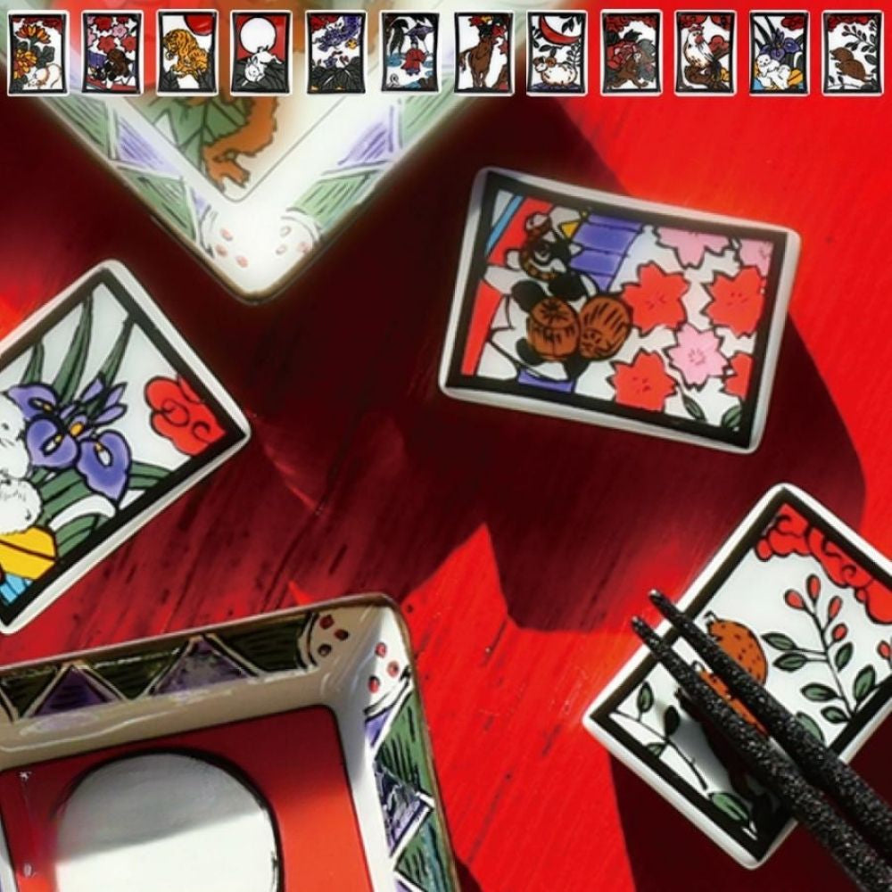 Hanafuda Zodiac Chopstick Rest - Snake