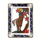 Hanafuda Zodiac Rectangular Small Plate 10×7cm