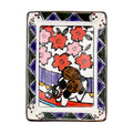 Hanafuda Zodiac Rectangular Small Plate 10×7cm - Ox