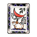 Hanafuda Zodiac Rectangular Small Plate 10×7cm - Sheep