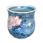 Hand-Brushed Peony Sushi Tea Cup