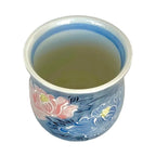 Hand-Brushed Peony Sushi Tea Cup